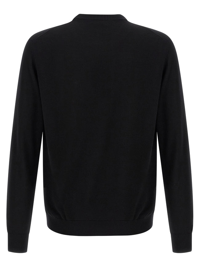 Fendi Schwarzer Cardigan aus Schurwolle