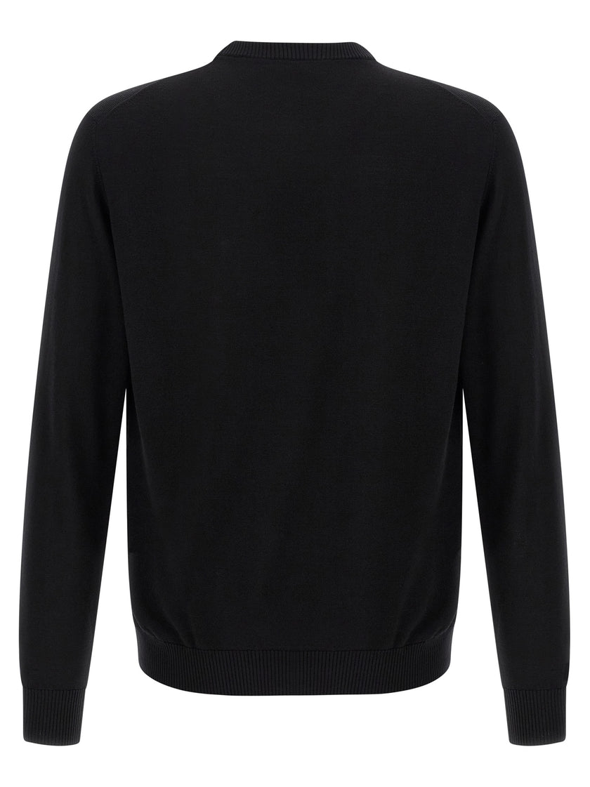Fendi Schwarzer Cardigan aus Schurwolle