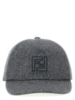 Fendi Graue Wollmütze (Baseball Cap)