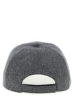 Fendi Graue Wollmütze (Baseball Cap)