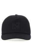 Fendi Schwarze Wollkappe (Baseball Cap)
