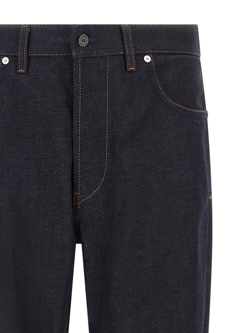 Stone Island Blaue Jeans aus Baumwolle im geraden Schnitt