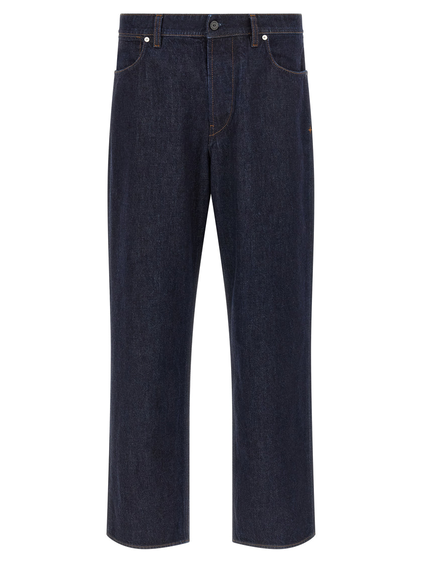 Stone Island Blaue Jeans aus Baumwolle im geraden Schnitt