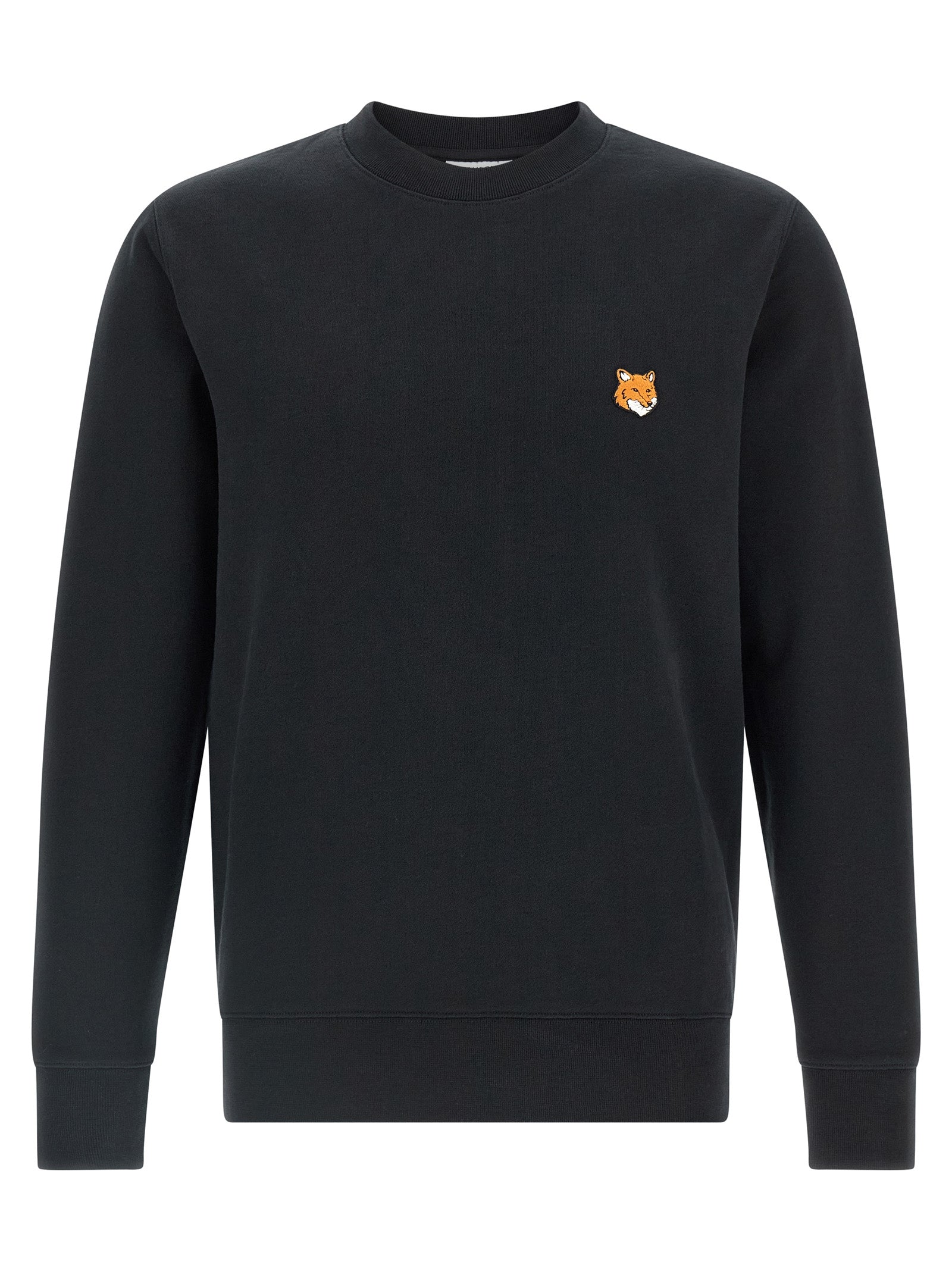 Maison Kitsuné Schwarzer Baumwoll-Sweatshirt