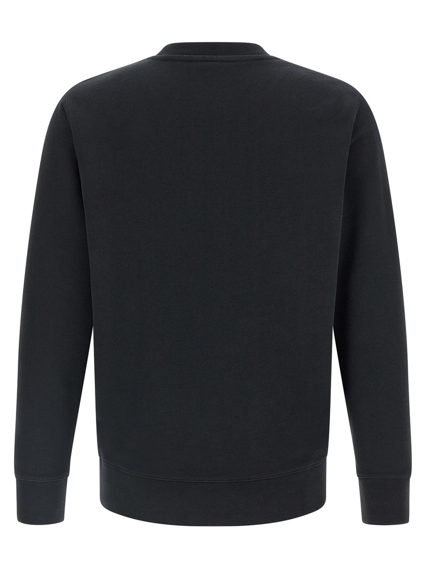 Maison Kitsuné Schwarzer Baumwoll-Sweatshirt