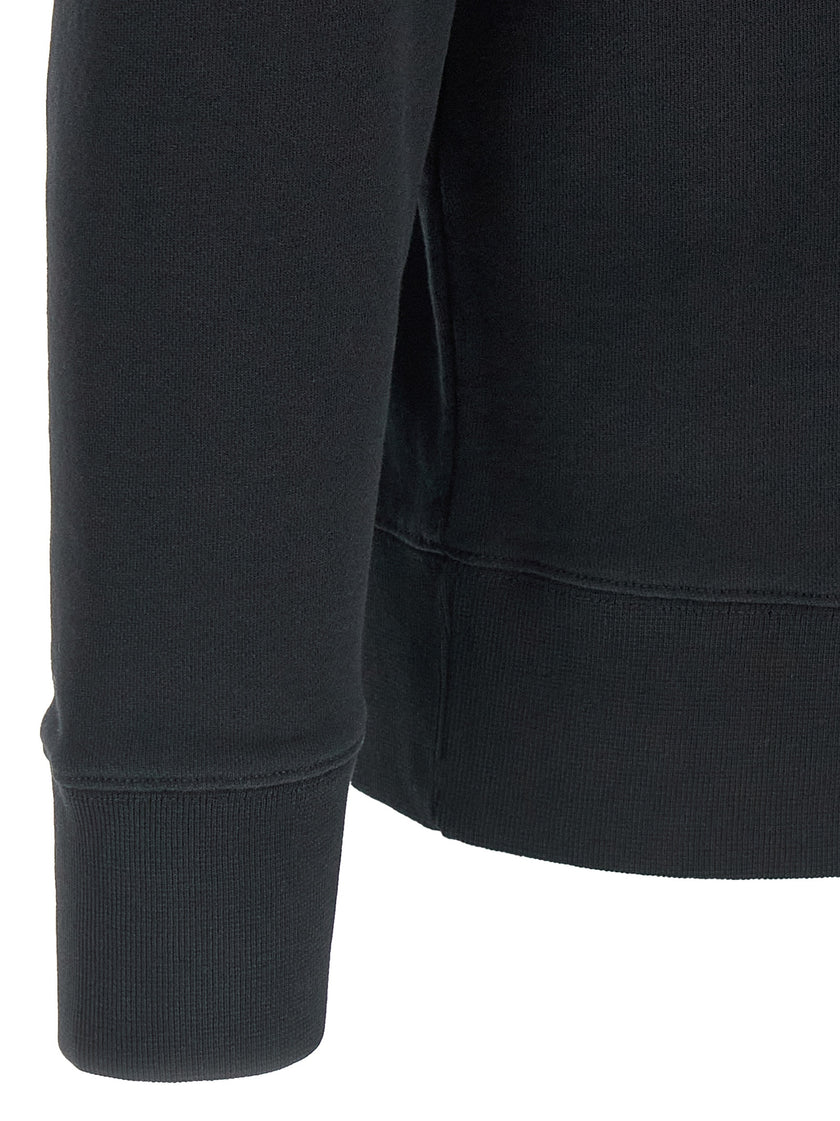 Maison Kitsuné Schwarzer Baumwoll-Sweatshirt