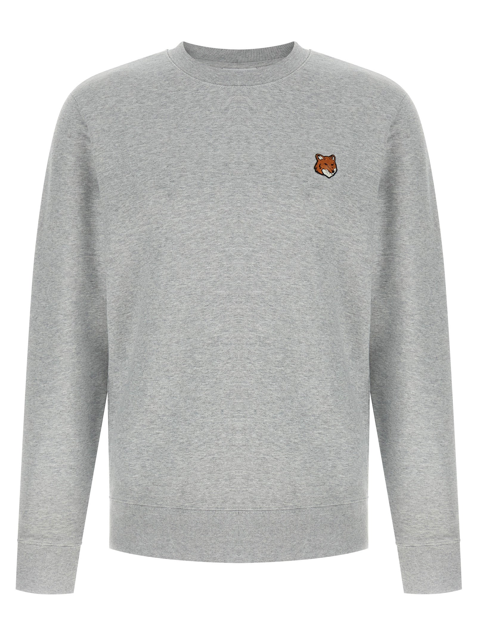 Maison Kitsuné Grauer Baumwollpullover