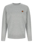 Maison Kitsuné Grauer Baumwollpullover