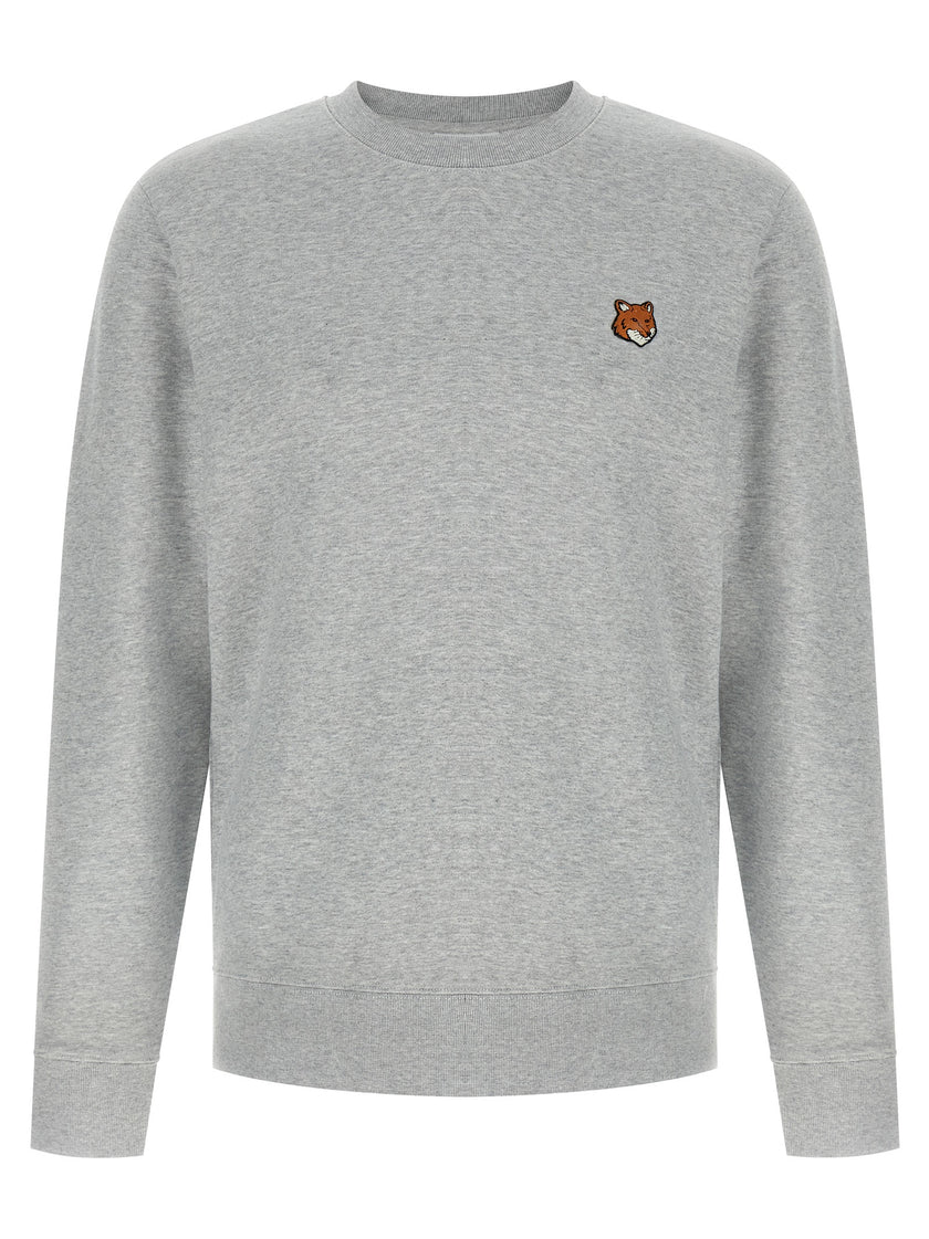 Maison Kitsuné Grauer Baumwollpullover
