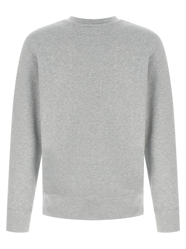 Maison Kitsuné Grauer Baumwollpullover