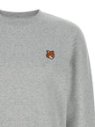 Maison Kitsuné Grauer Baumwollpullover