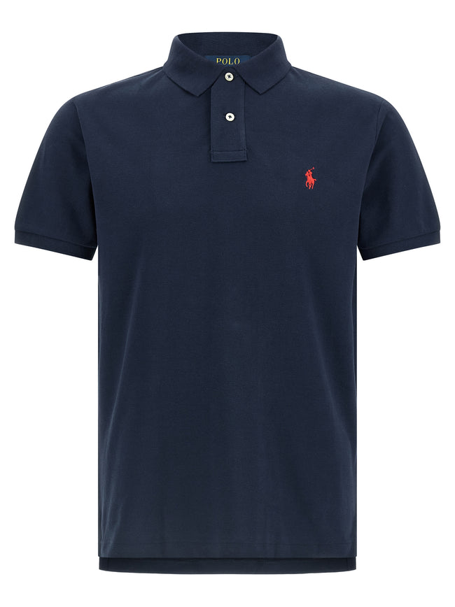 Polo Ralph Lauren Blaues Baumwoll-Polohemd