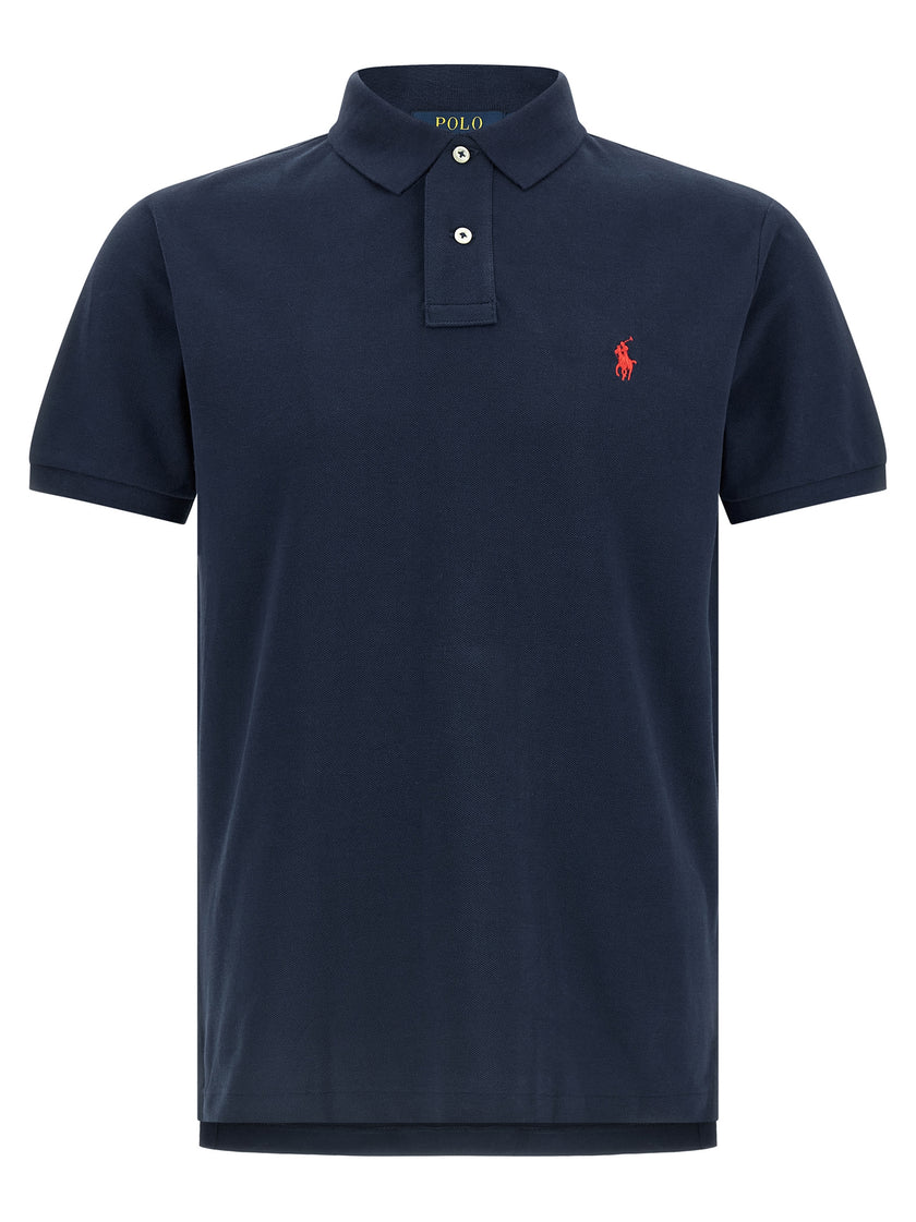 Polo Ralph Lauren Blaues Baumwoll-Polohemd