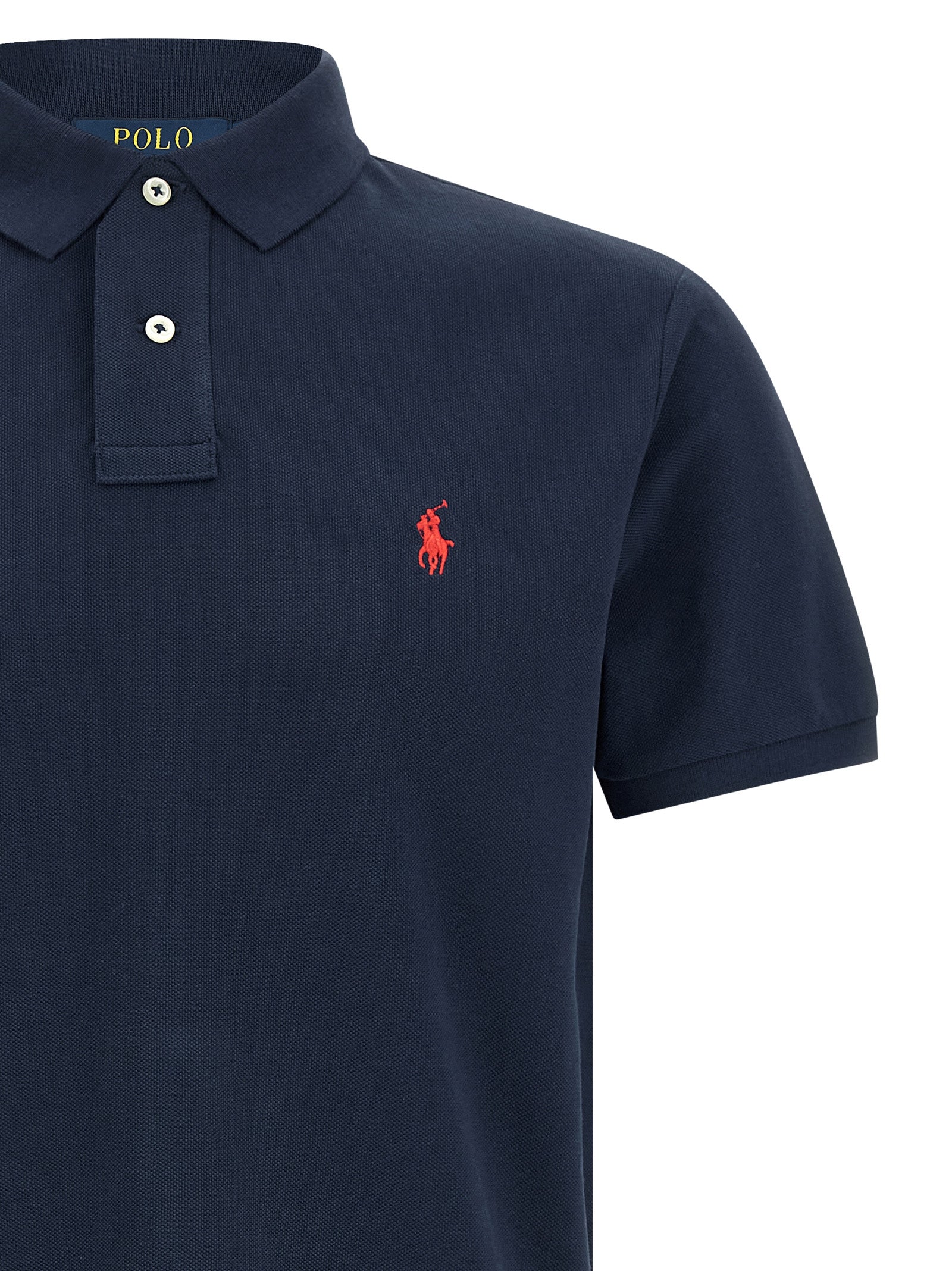 Polo Ralph Lauren Blaues Baumwoll-Polohemd