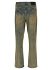 PURPLE Zweifarbige Baumwoll-Jeans im geraden Schnitt