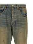PURPLE Zweifarbige Baumwoll-Jeans im geraden Schnitt
