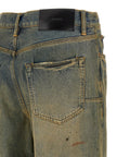 PURPLE Zweifarbige Baumwoll-Jeans im geraden Schnitt