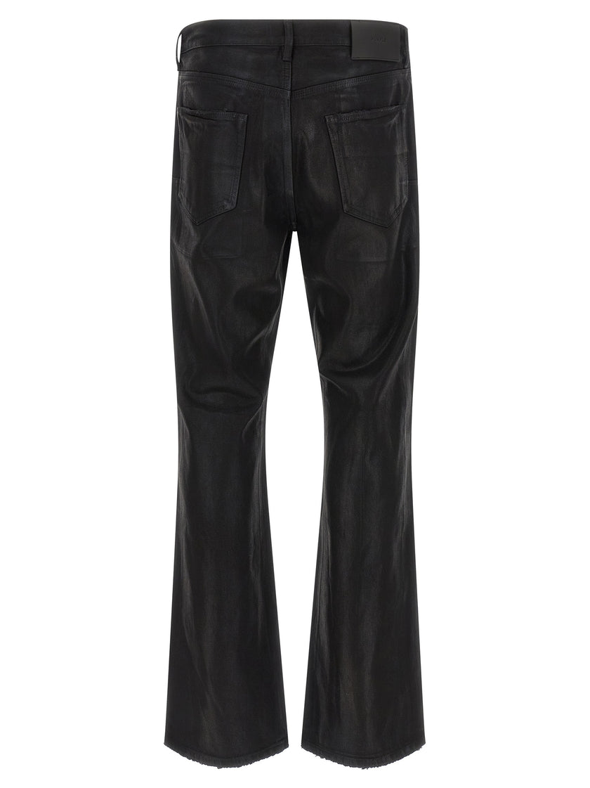 PURPLE Schwarze Baumwoll-Schlagjeans