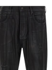 PURPLE Schwarze Baumwoll-Schlagjeans