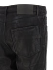 PURPLE Schwarze Baumwoll-Schlagjeans
