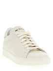 Kiton Weiße Nubukleder Low-Top-Sneaker