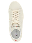 Kiton Weiße Nubukleder Low-Top-Sneaker