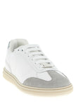 Versace Weiße Kalbsleder Low-Top-Sneaker