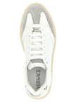 Versace Weiße Kalbsleder Low-Top-Sneaker