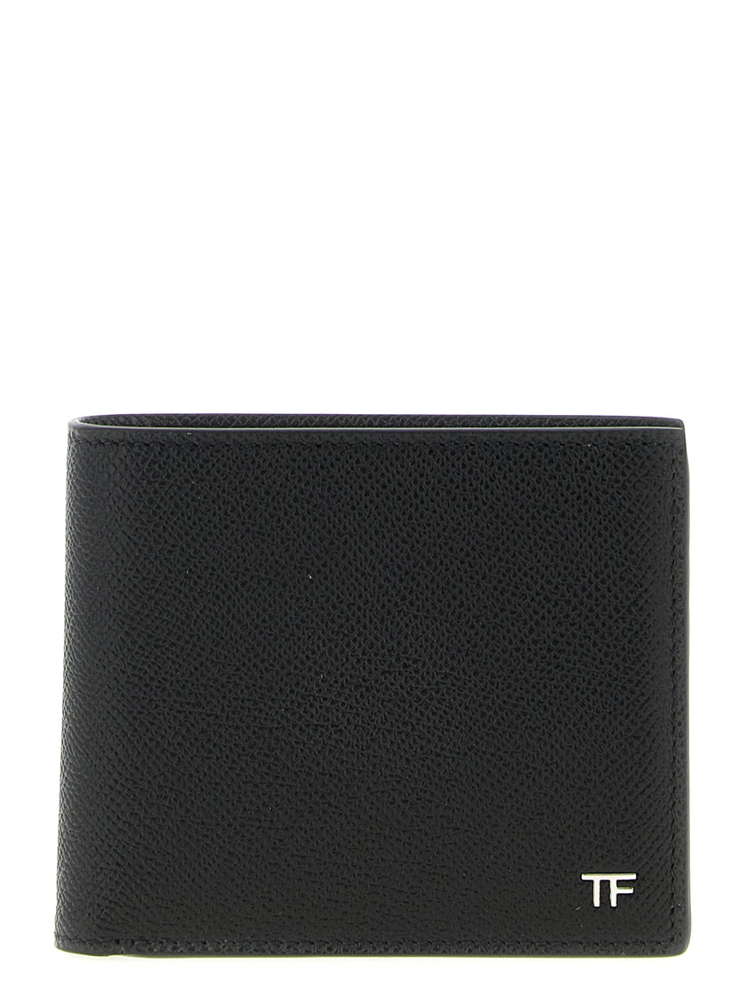Tom Ford Schwarzes Kalbsleder Portemonnaie