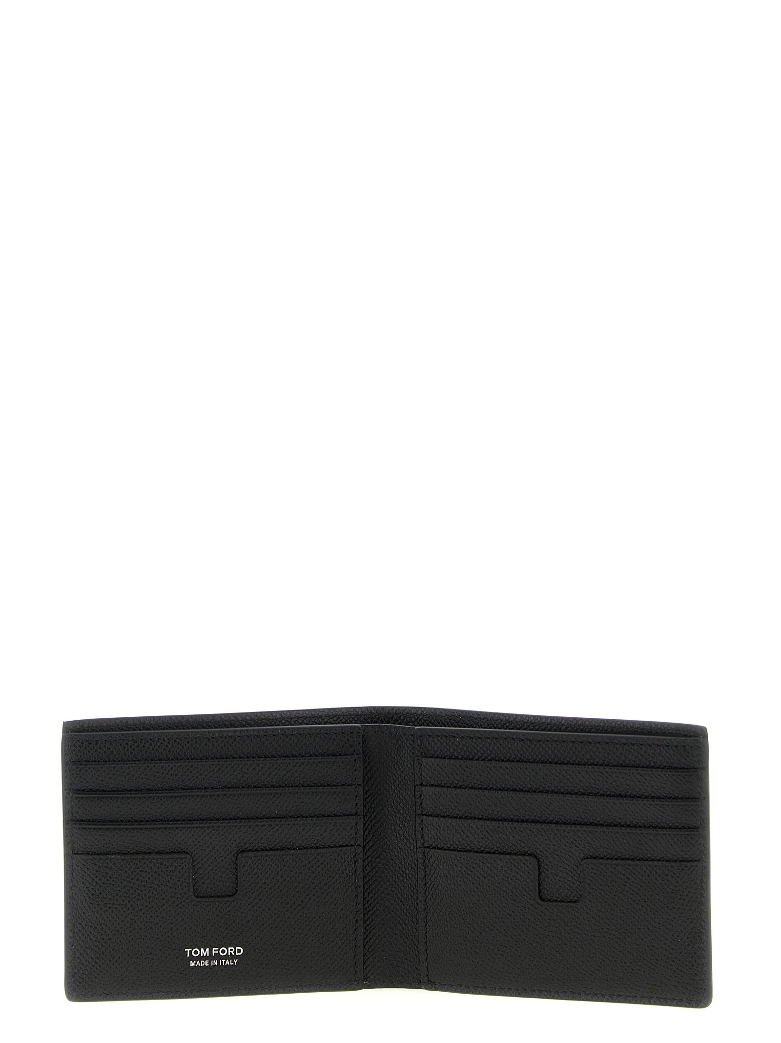 Tom Ford Schwarzes Kalbsleder Portemonnaie
