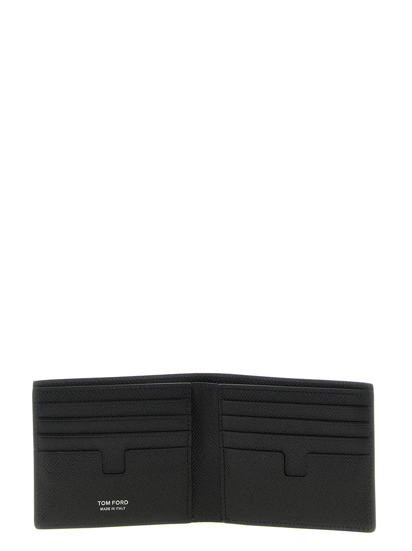 Tom Ford Schwarzes Kalbsleder Portemonnaie
