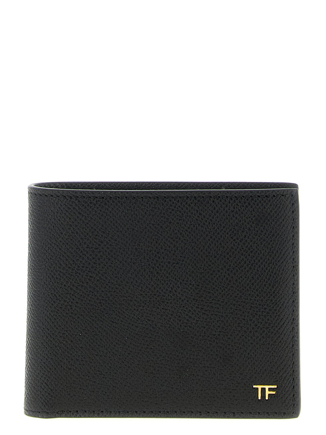Tom Ford Brieftasche aus schwarzem Kalbsleder