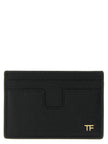 Tom Ford Schwarzer Kalbsleder-Kartenetui