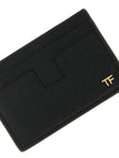 Tom Ford Schwarzer Kalbsleder-Kartenetui