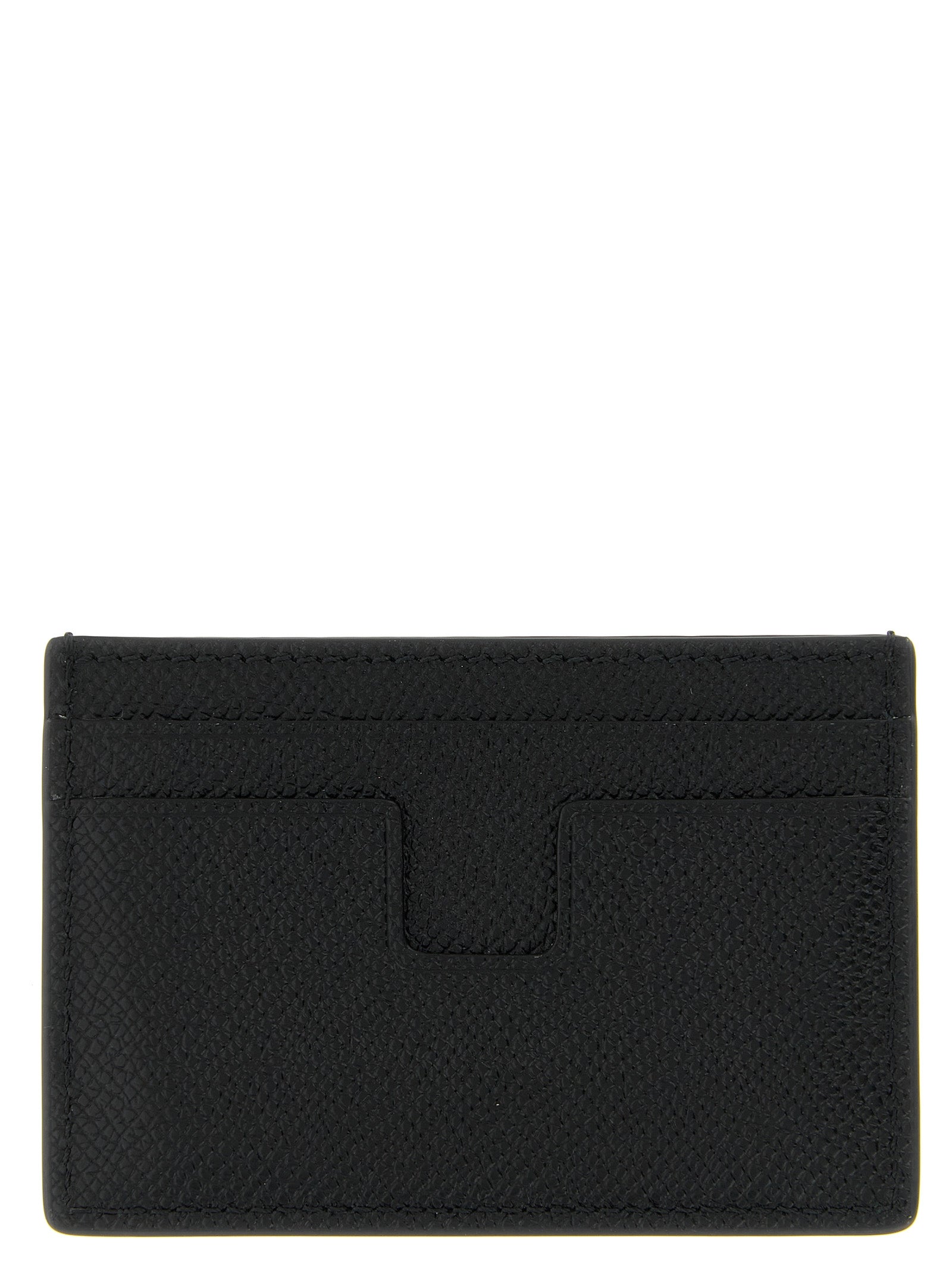 Tom Ford Schwarzer Kalbsleder-Kartenetui