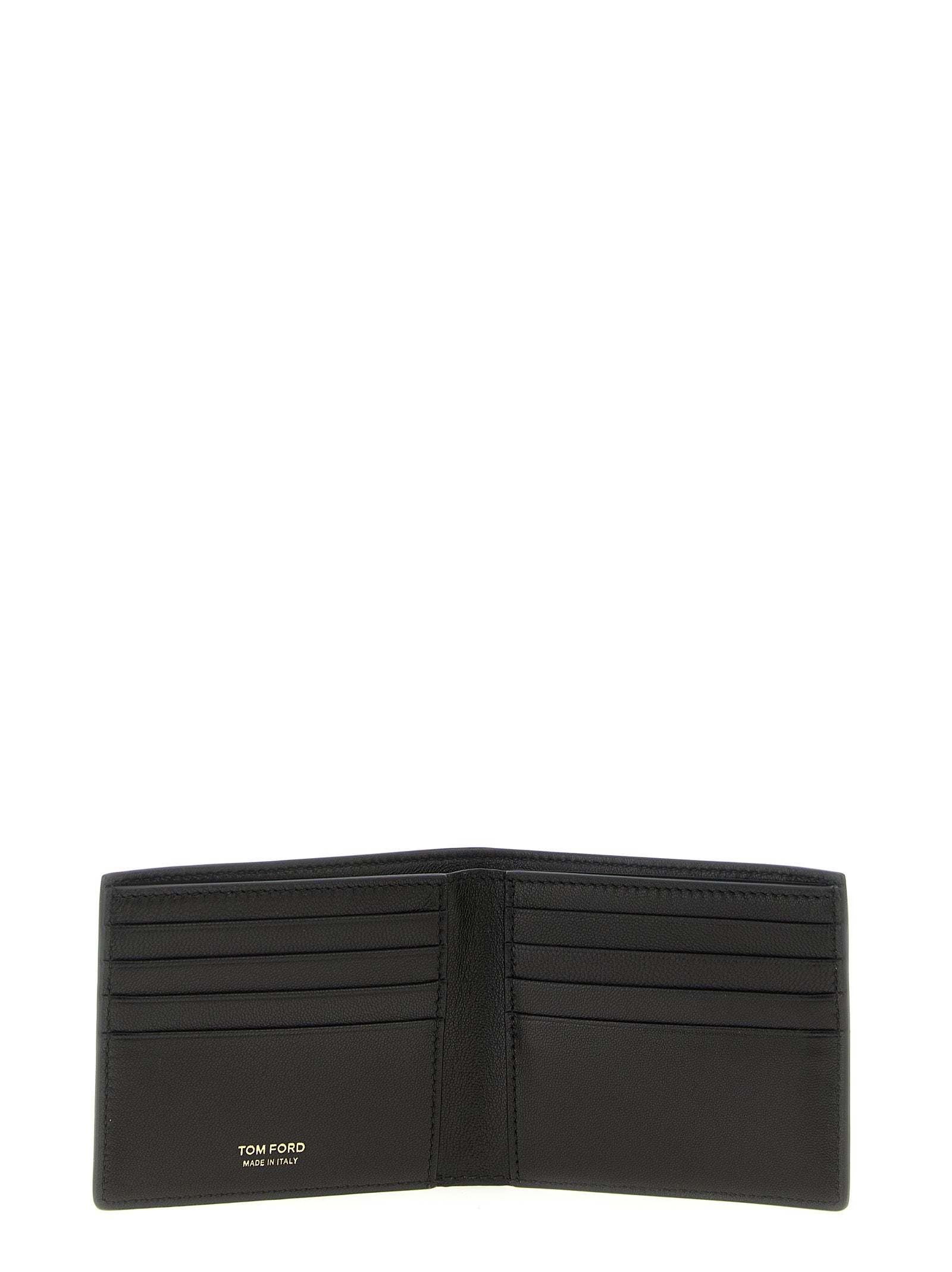 Tom Ford Schwarzes Kalbsleder Portemonnaie