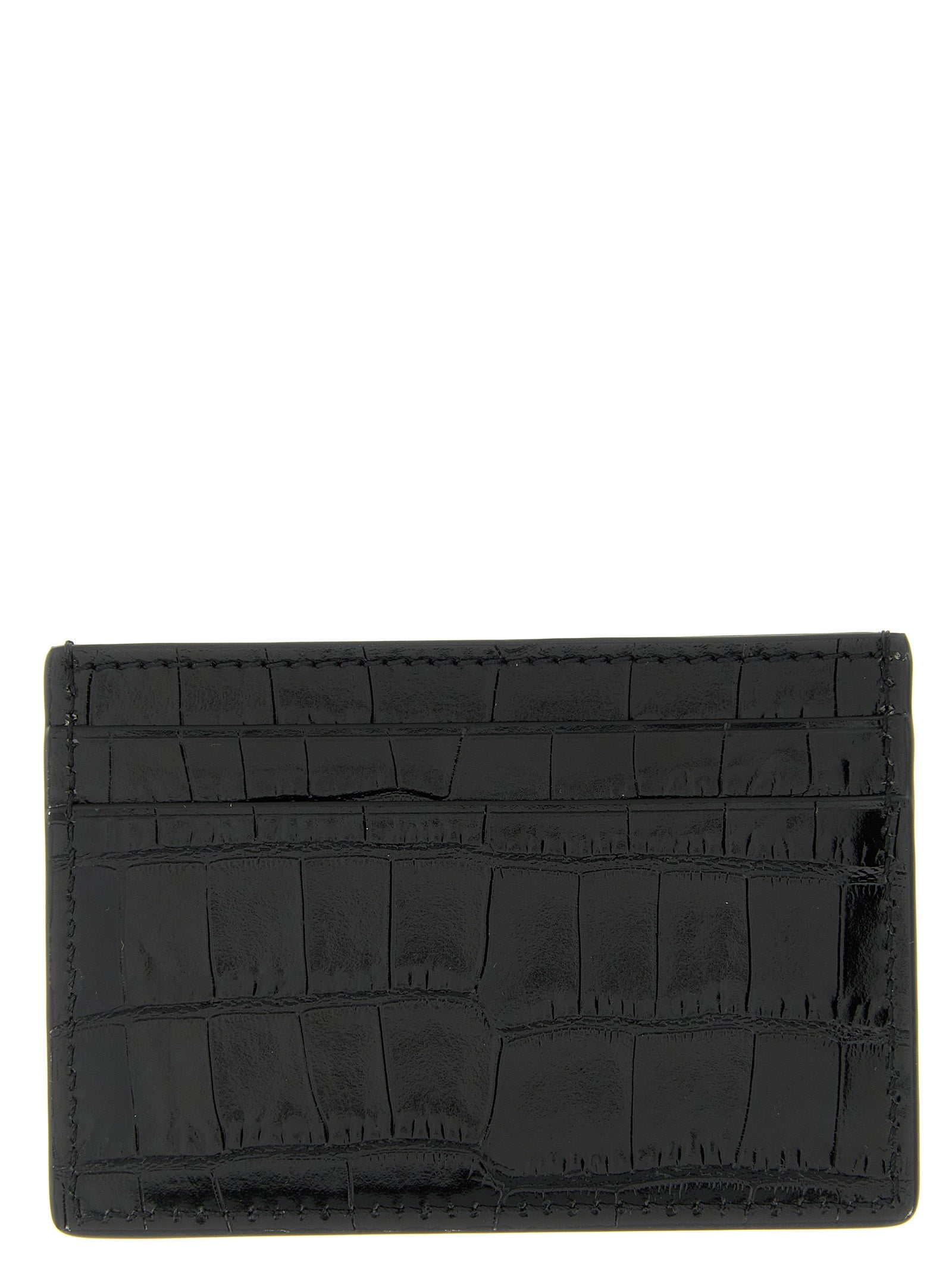Tom Ford Schwarzer Kalbsleder-Kartenetui