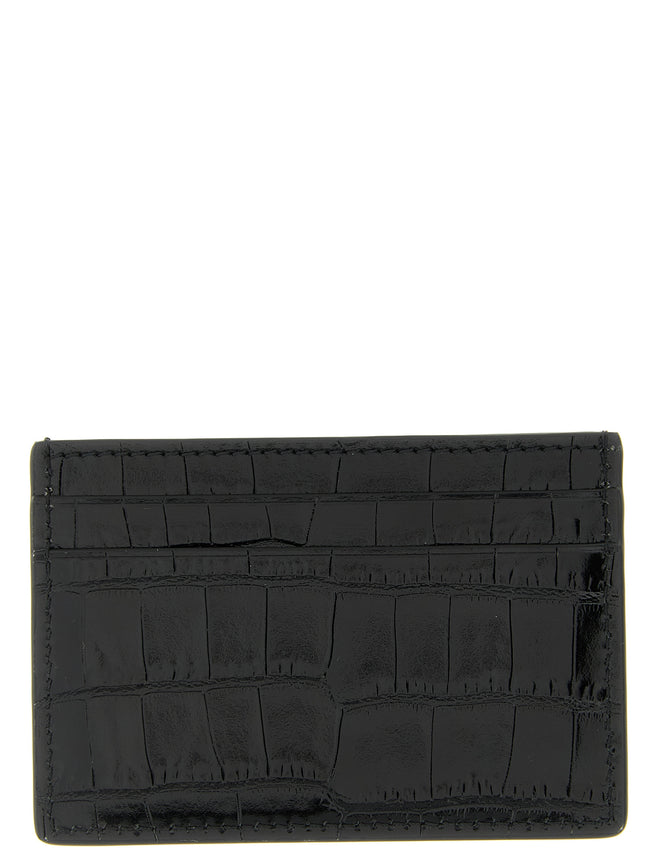 Tom Ford Schwarzer Kalbsleder-Kartenetui