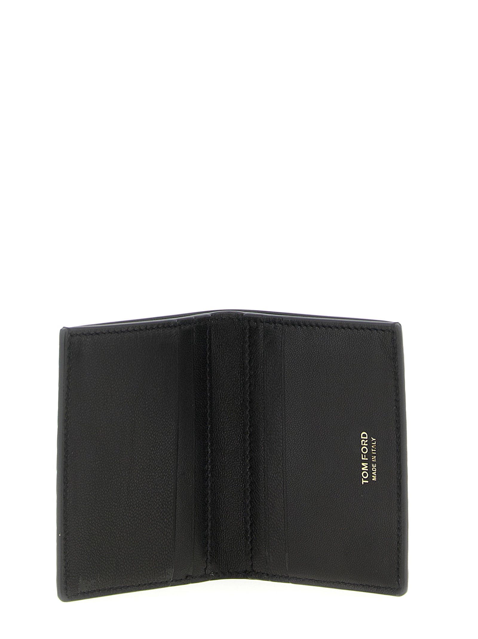 Tom Ford Schwarzer Kalbsleder-Kartenetui