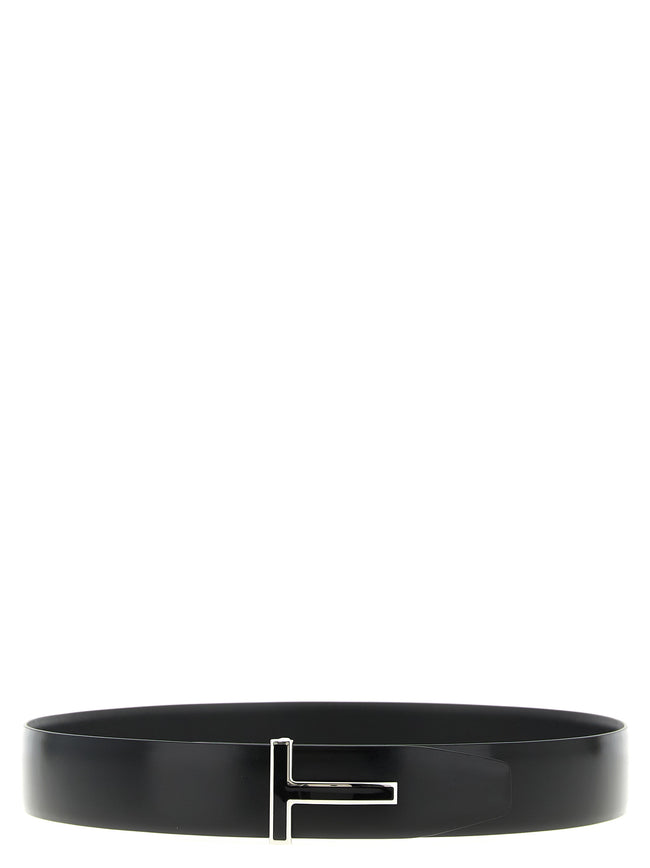 Tom Ford Schwarzer Kalbsleder Gürtel Regular