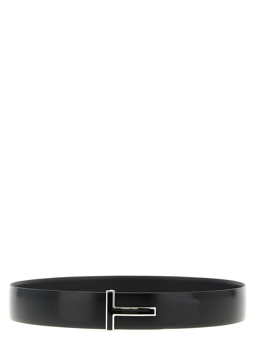 Tom Ford Schwarzer Kalbsleder Gürtel Regular