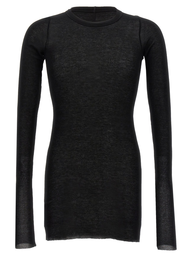 Rick Owens Schwarzes T-Shirt aus Viskose