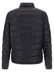Moncler Blaue Polyamid-Jacke in voller Länge