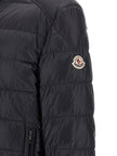 Moncler Blaue Polyamid-Jacke in voller Länge