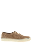 Brunello Cucinelli Beige Kalbsleder Low-Top-Sneaker