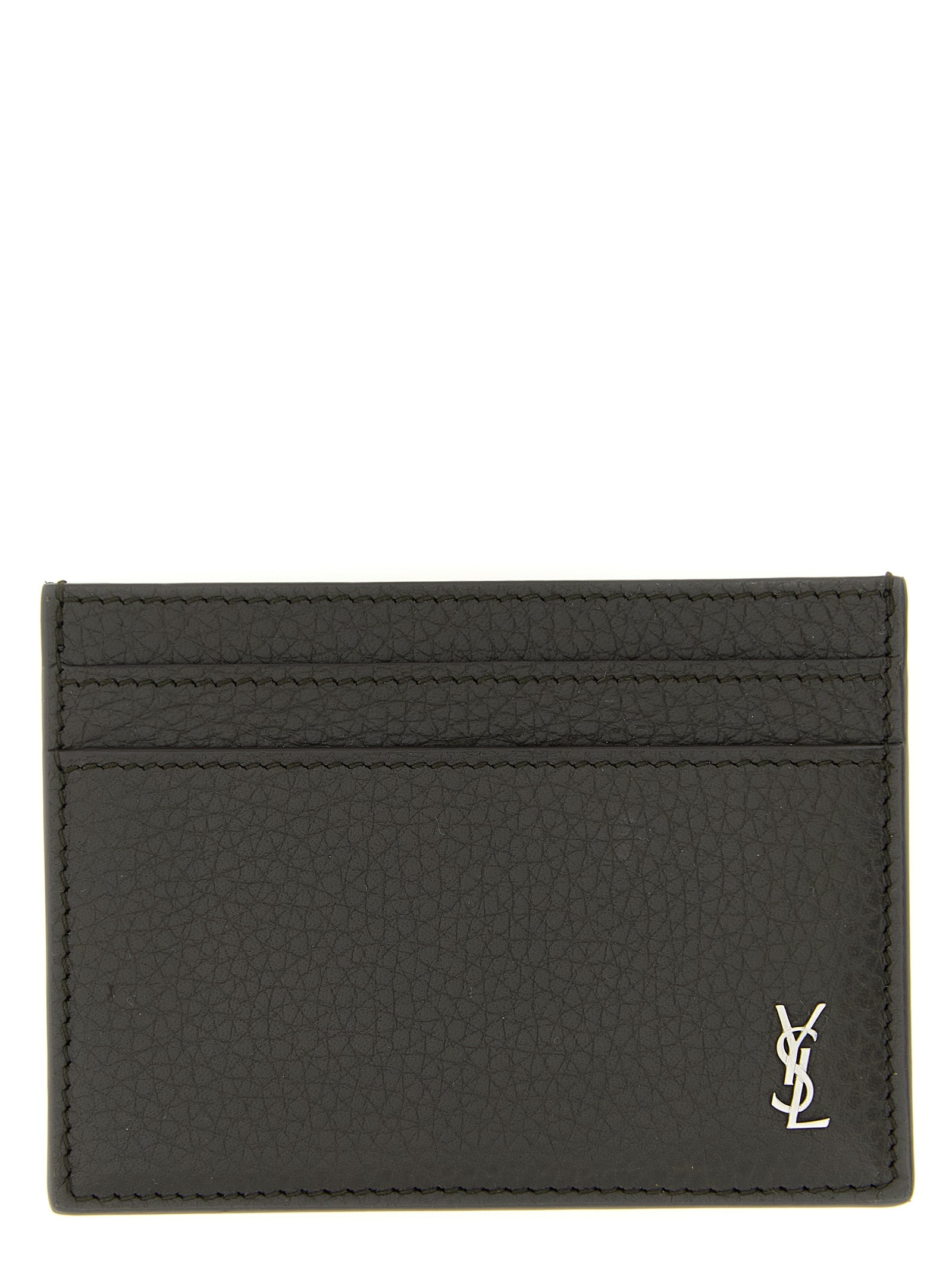 Saint Laurent Braun Kalbsleder Kartenetui