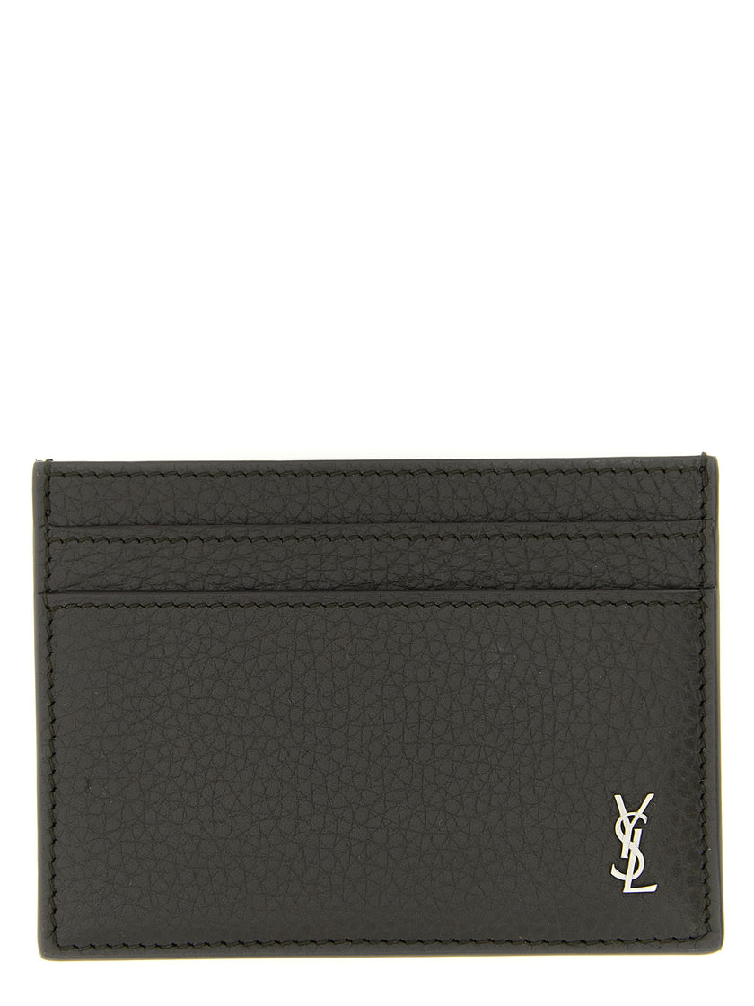 Saint Laurent Braun Kalbsleder Kartenetui