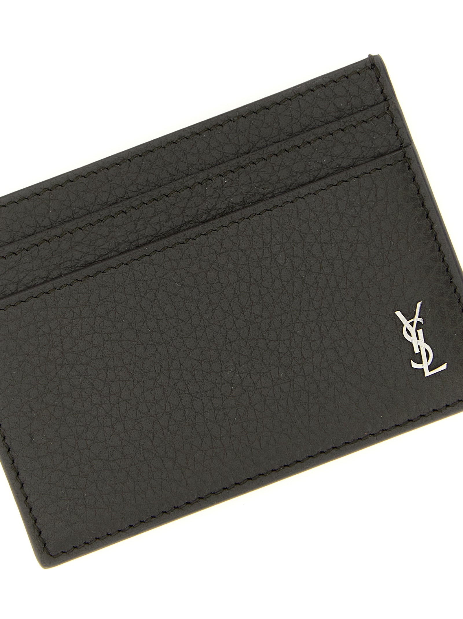 Saint Laurent Braun Kalbsleder Kartenetui