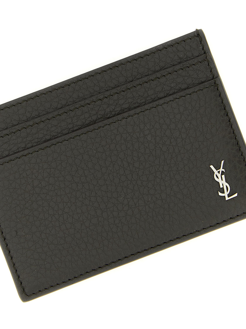 Saint Laurent Braun Kalbsleder Kartenetui