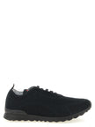 Kiton Schwarze Low-Top-Sneaker aus Baumwolle